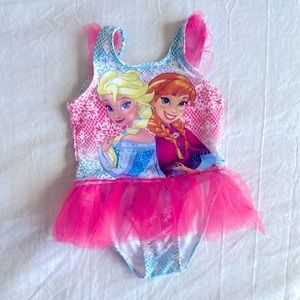 Disney’s Frozen toddler one piece bathing suit sz 2T